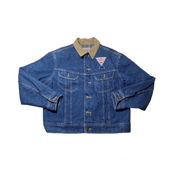 Lee Other - Vintage LEE Storm Rider Denim Blanket Lined Trucker Jacket Size 44 / L